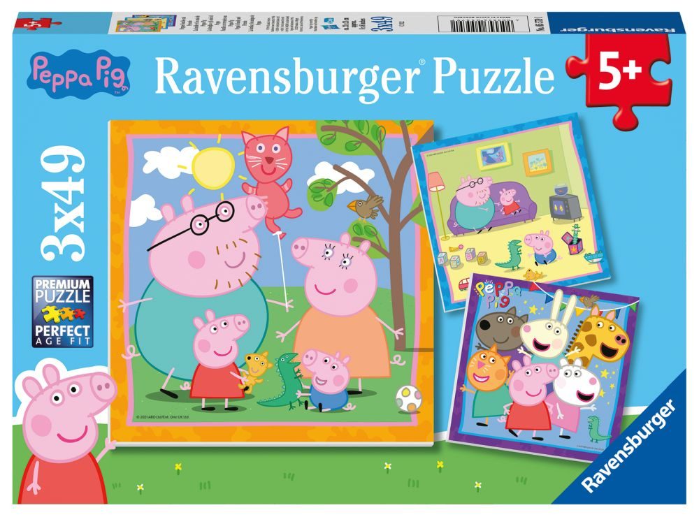 Levně Prasátko Peppa 3x49 dílků