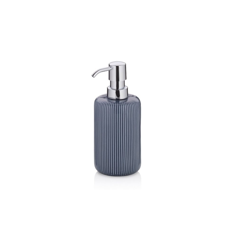 Levně KELA Dávkovač mýdla Ava keramický kouřově modrý 17,5cm 7,5cm 350,0ml KL-24426
