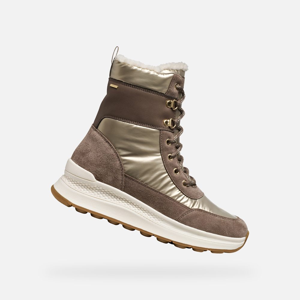 Hnědá dámská kotníková obuv Geox Spherica Actif X2 - 36
