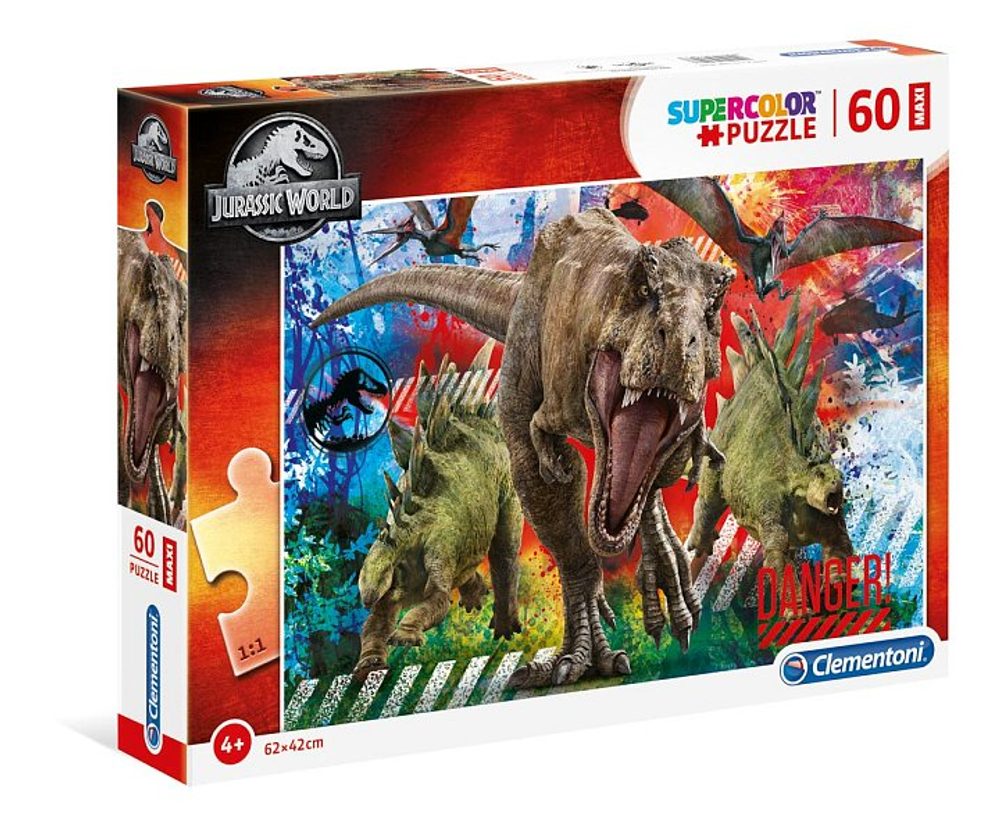 Levně Puzzle 60 dílků Maxi - Jurský svět