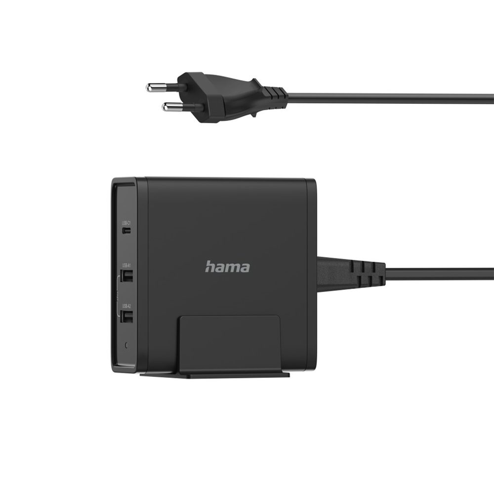 Levně Hama rychlá stolní USB nabíječka, 1x USB-C, 2x USB-A, PD 65 W