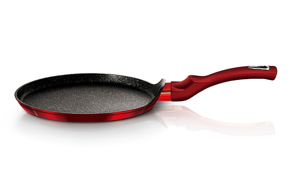 Levně BERLINGERHAUS Pánev na palačinky s mramorovým povrchem 25 cm Burgundy Metallic Line BH-1272