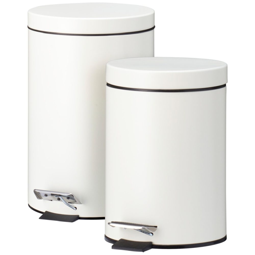 EXCELLENT HOUSEWARE Odpadkový koš pedálový 12 a 3 l krémová KO-C88000070
