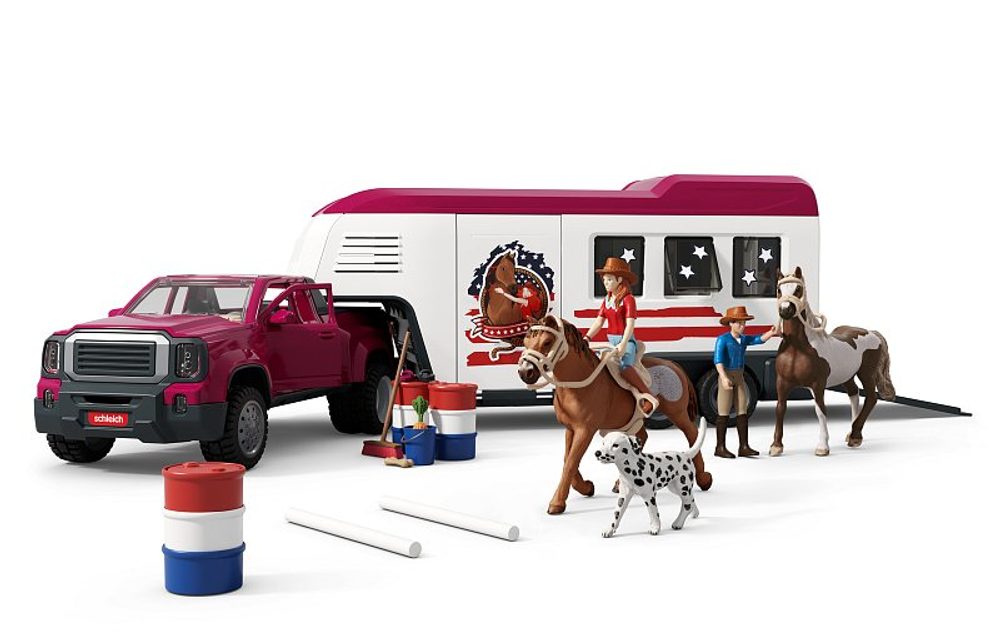 Levně SCHLEICH Auto Lakeside s přívěsem