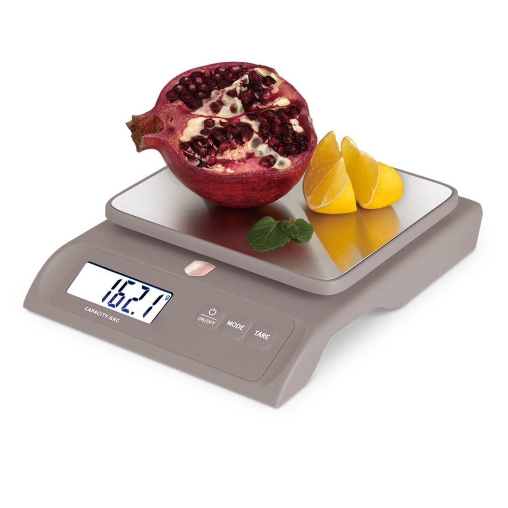 BERLINGERHAUS Kuchyňská váha digitální 6 kg Taupe Collection BH-9916