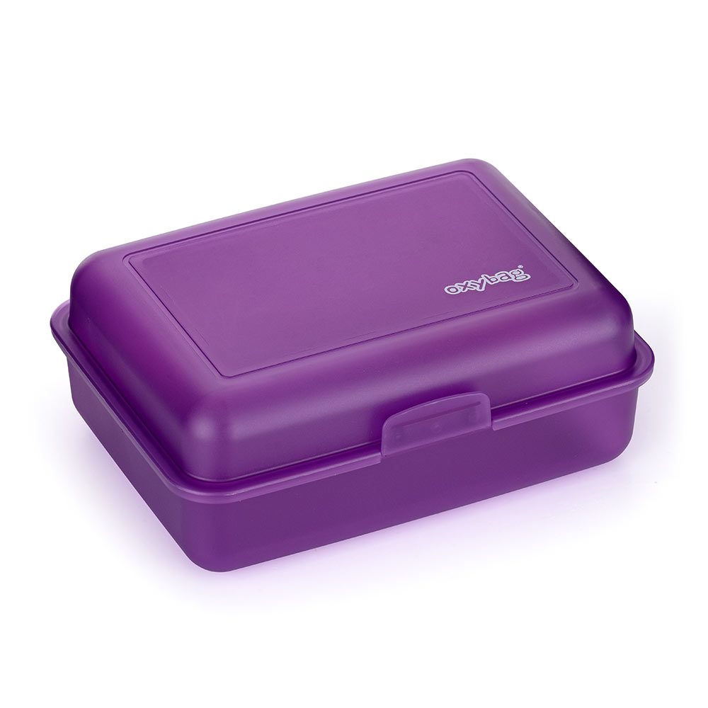 Levně Karton P+P Box na svačinu fialová-mat