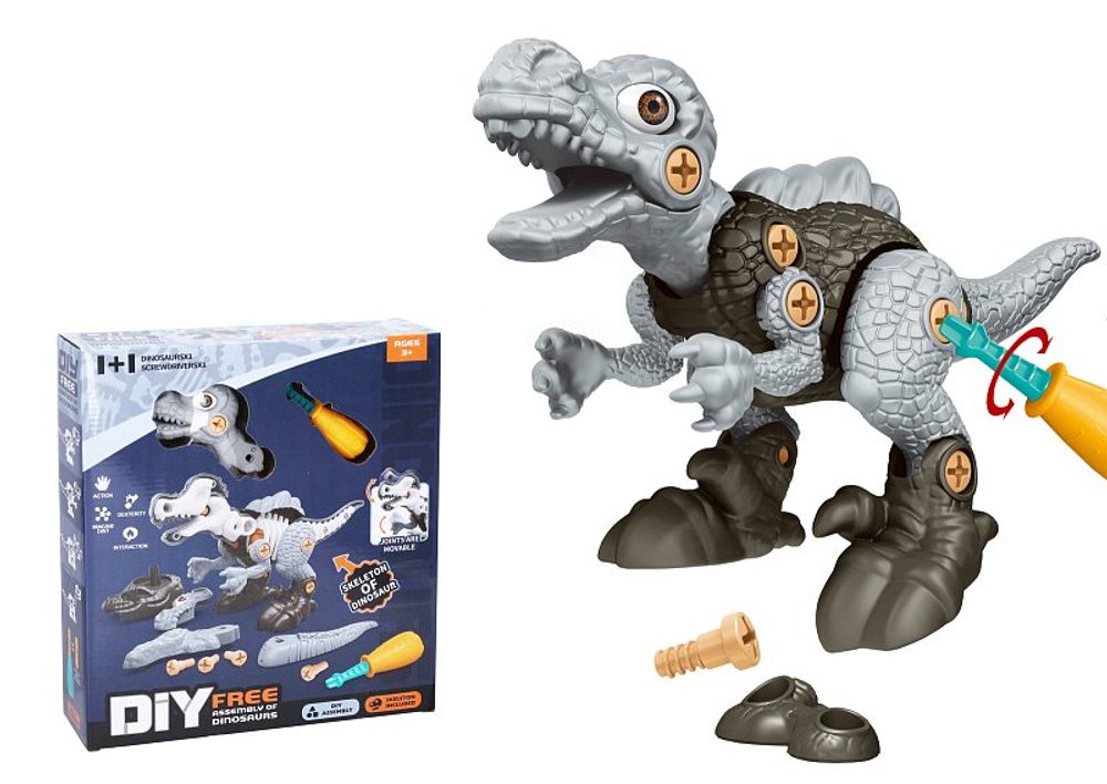 Levně WIKY Dinosaurus s kostrou, šroubovací