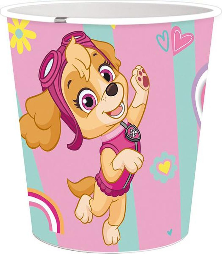 Levně STOR KOŠ NA ODPADKY PAW PATROL 5L,PRŮ.21CM,PLAST,RŮŽOVÁ