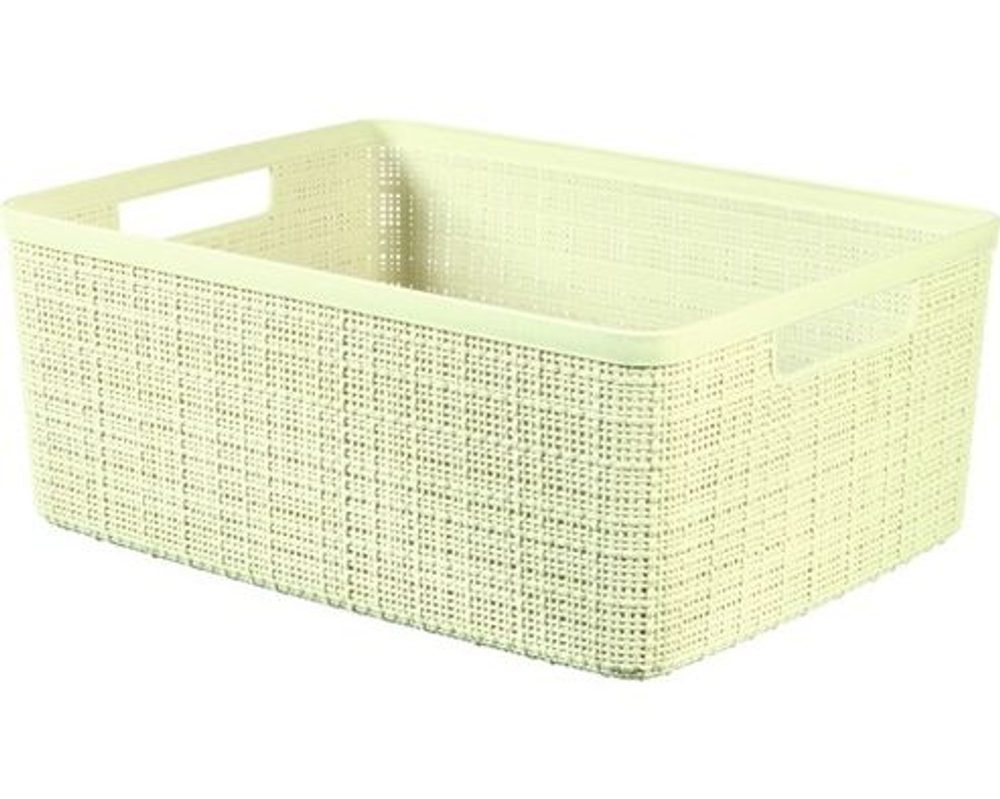 Levně košík 36x28x15cm JUTE M, CURVER, béžový, plast