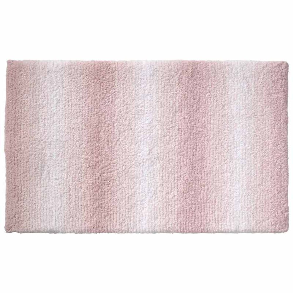 Levně KELA Koupelnová předložka Ombre 80x50 cm polyester starorůžová KL-23565