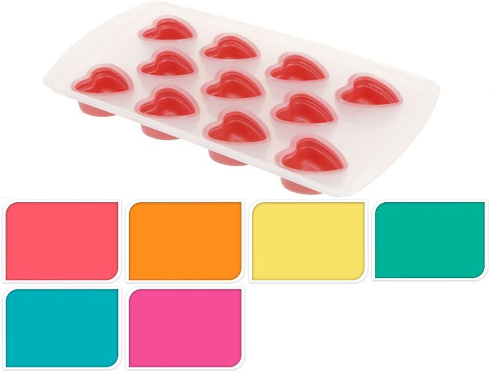Levně forma na led 6druhů, pružné dno