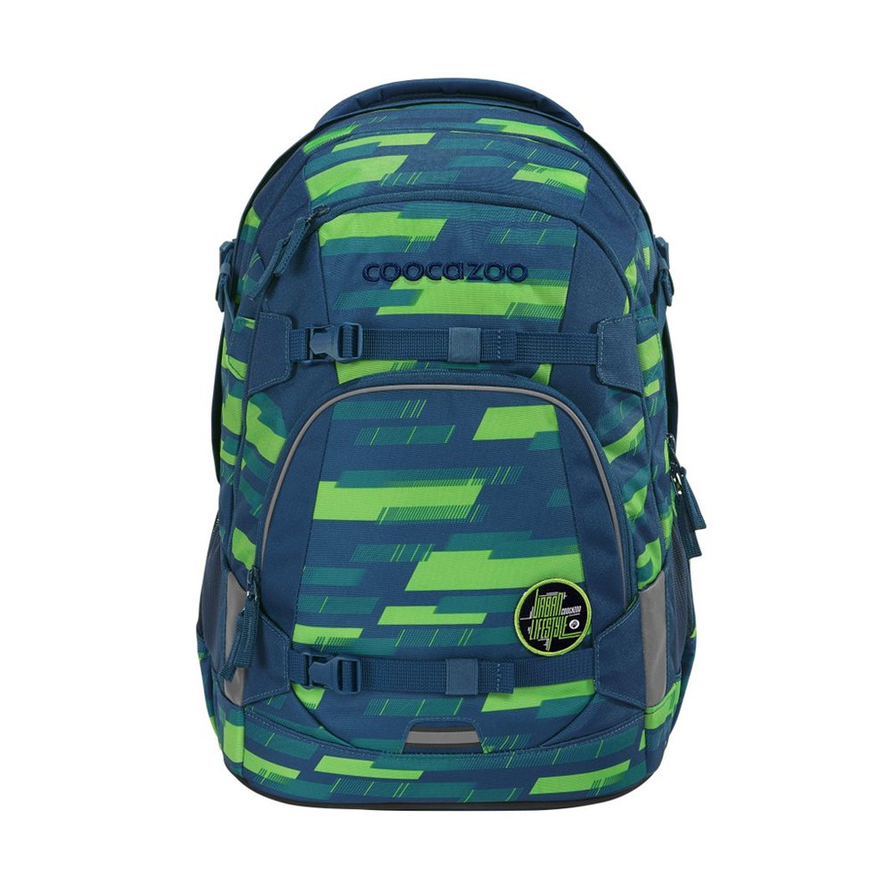 Levně HAMA 	Školní batoh coocazoo MATE, Lime Stripe, certifikát AGR
