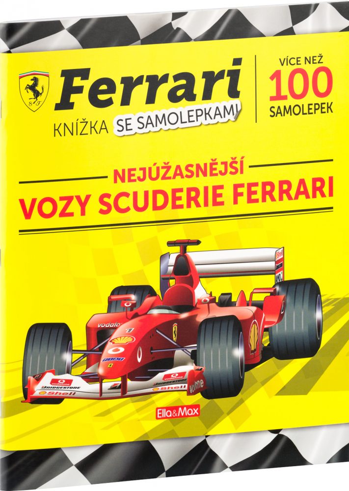 Presco Group FERRARI, vozy Scuderie – Kniha samolepek