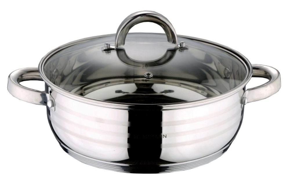 Levně BLAUMANN Pekáč / hrnec s poklicí nerez 28 cm Gourmet Line BL-1504