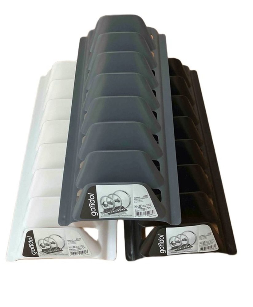 Levně držák poklic 29,5x13,5x 6,5cm, 8pozic, pevný plast
