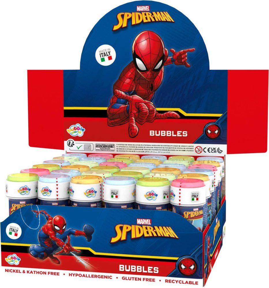Levně Dulcop bublif Bublifuk Spider-man 60ml (display 36 ks)