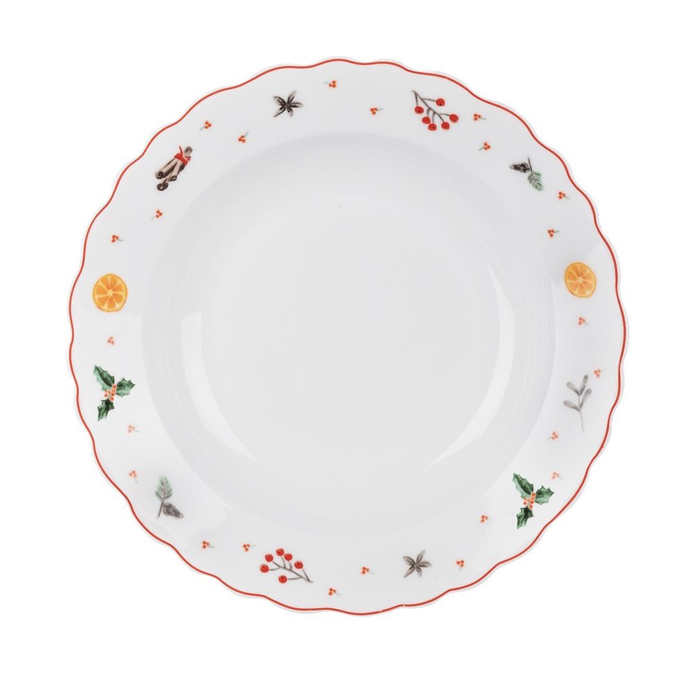 O Talíř porc. hluboký VŮNĚ VÁNOC pr. 24,5 cm