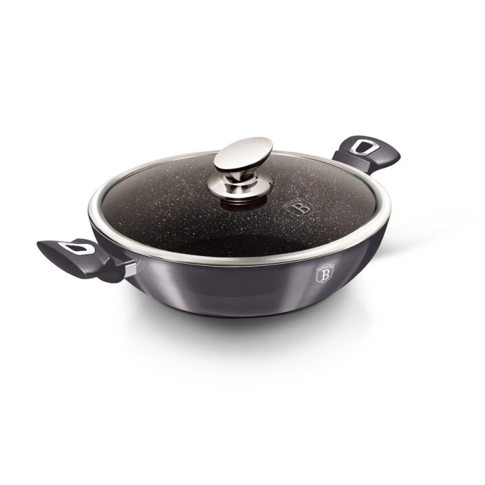 Levně BERLINGERHAUS Pánev hluboká s poklicí 30 cm Carbon PRO Line BH-7111