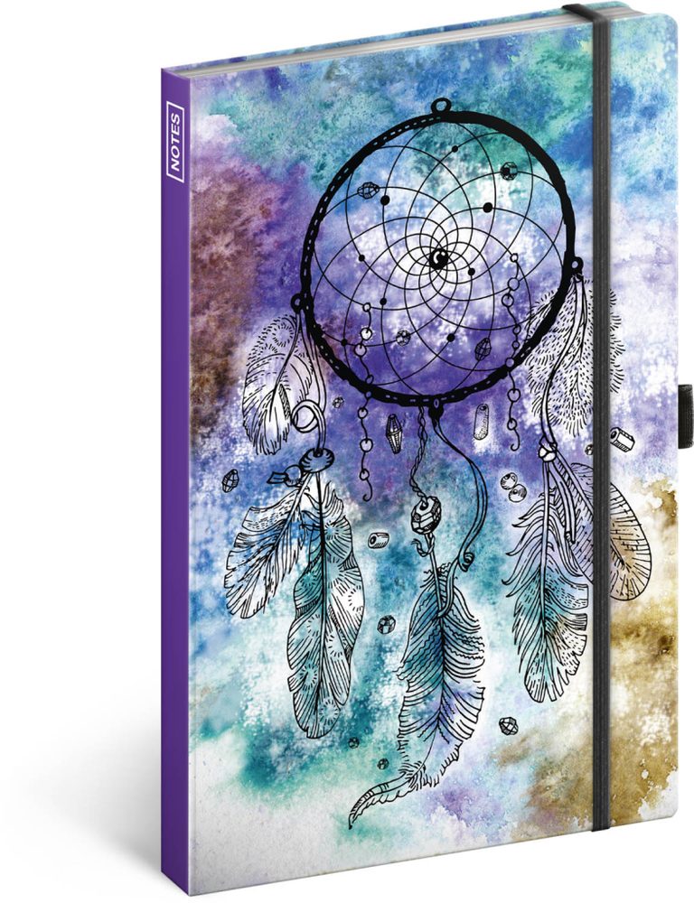 Levně Notes Lapač snů, linkovaný, 13 × 21 cm Baagl