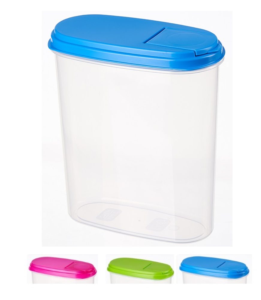 Levně dóza 2,00l 18,5x9,5x21cm, sypací, plast