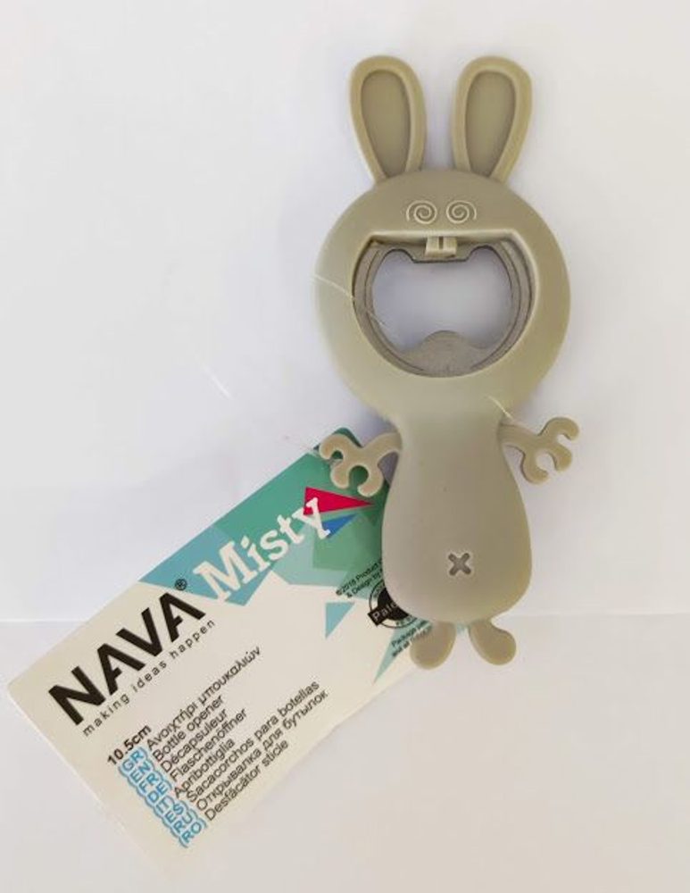 Levně otvírák 10,5cm korunkový ZAJÍC, MISTY, kov/plast