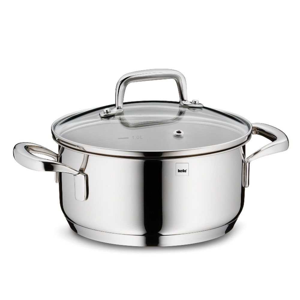 Levně KELA Kastrol s poklicí nerez 18/10 FLAVORIA 16 cm KL-10171