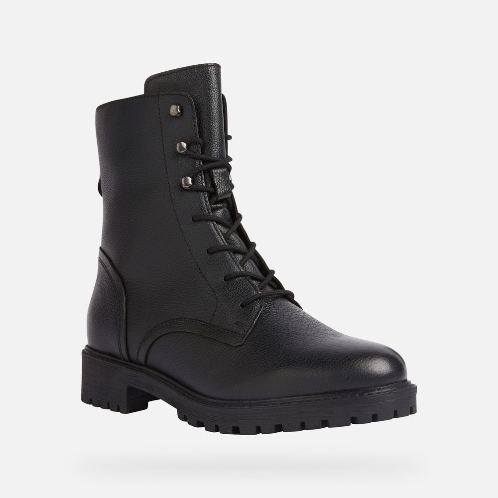 Černá dámská kotníková obuv Geox Hoara - 35 (obrázek 4)