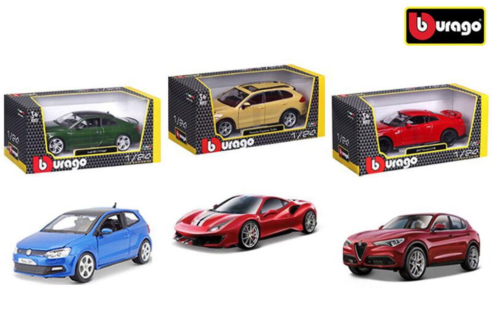 Levně Bburago 1:24 Auta 12ks ASST