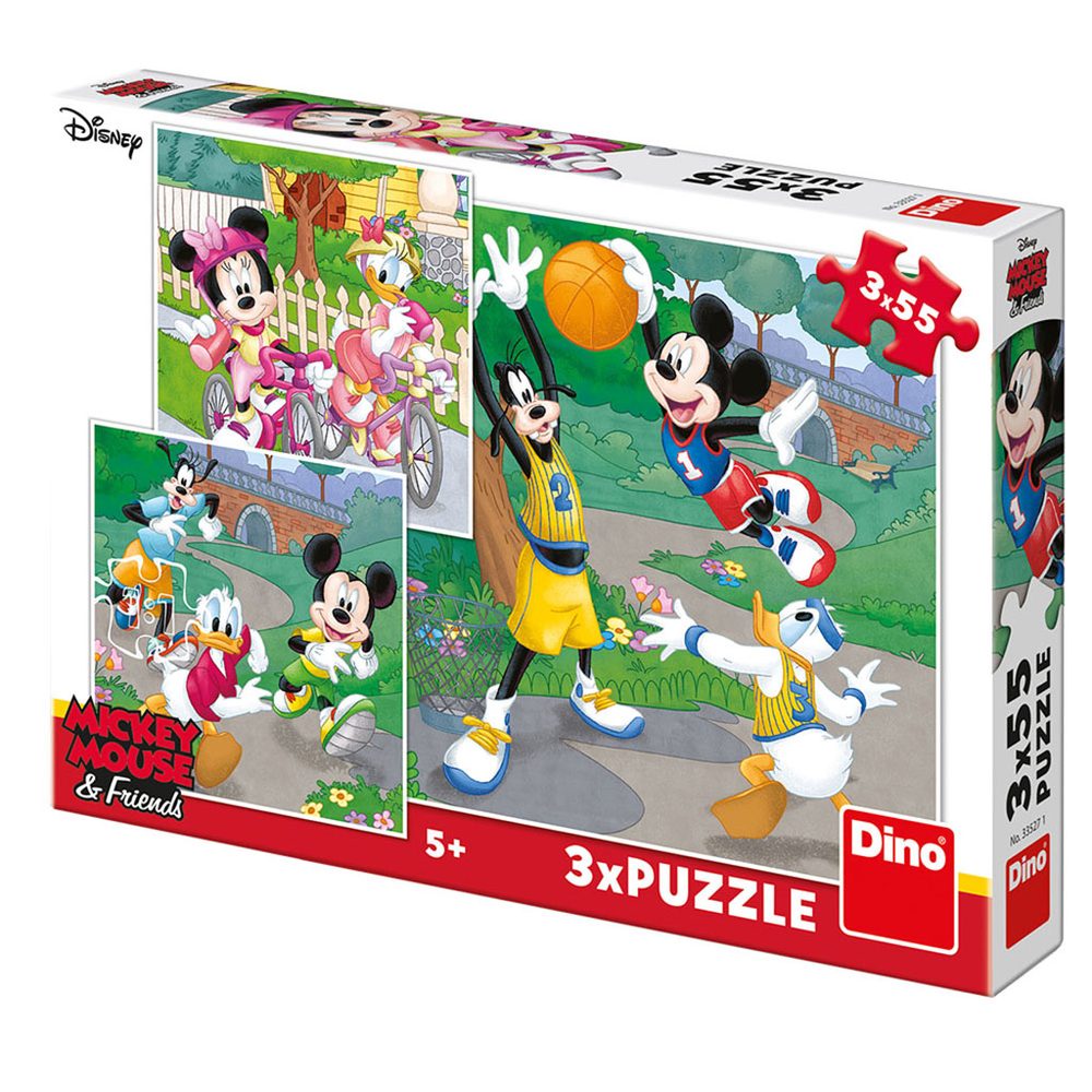 Levně Dino WD Mickey a Minnie sportovci 3x55D