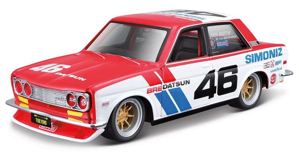 Levně Maisto - BRE Datsun 510, červená, Tokyo Mods, 1:24