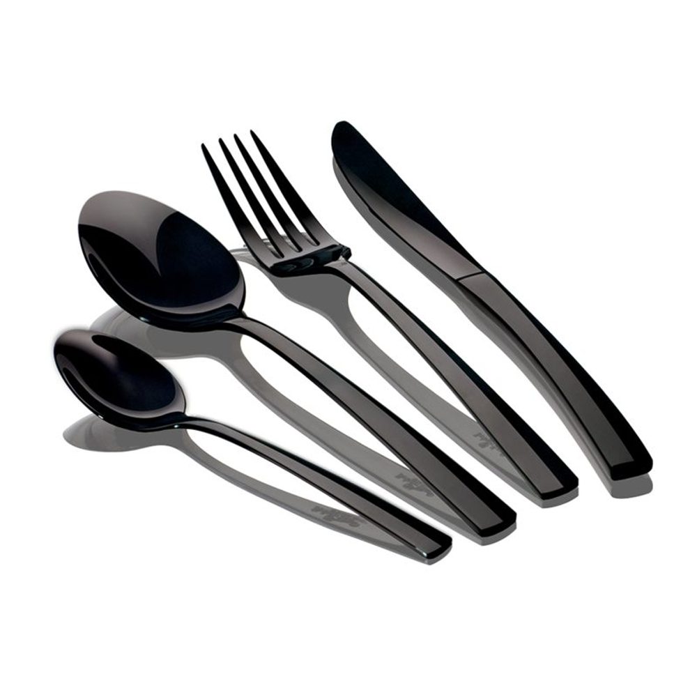 Levně BERLINGERHAUS Sada příborů 24 ks nerez mirror Black Collection BH-3080