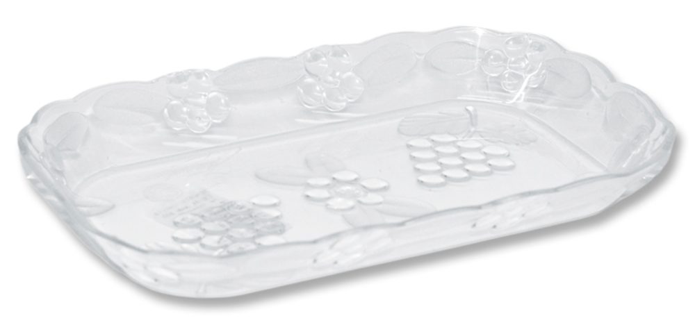 Levně podnos 19x12cm (miska) KRYSTAL, brus, plast