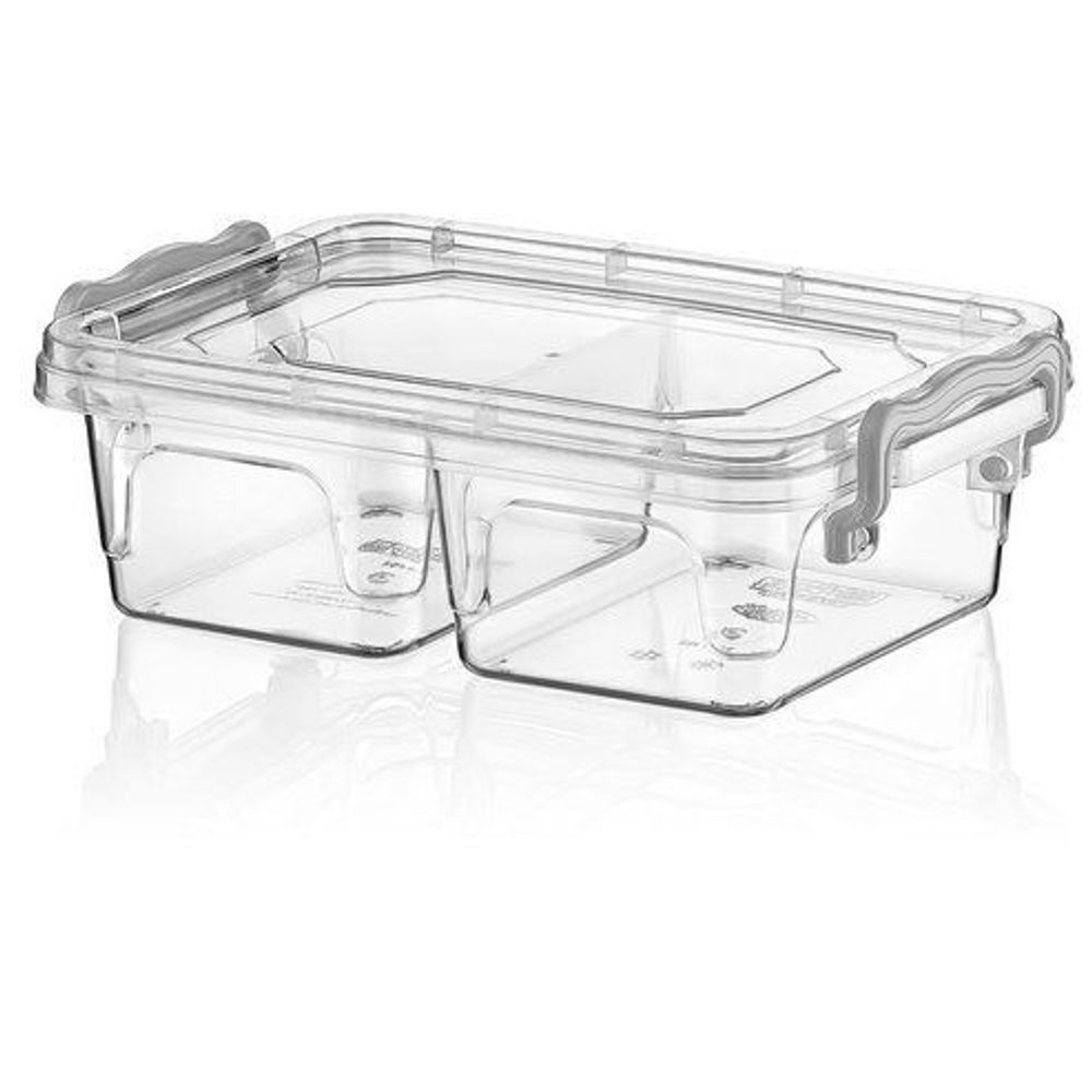 Levně box 0,5l MULTI, 16,5x11x5,5, dělený, obdél.níz., plast