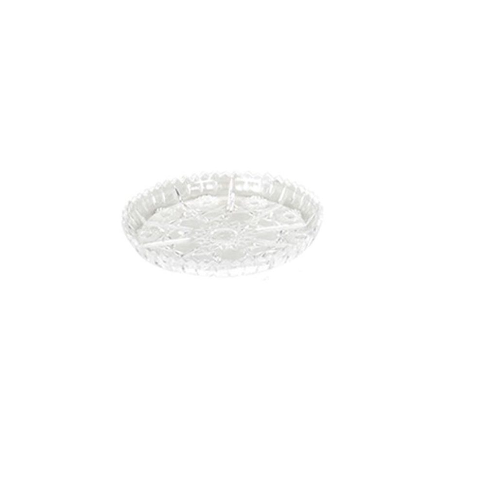 Levně podnos d10x1,5cm, miska, KRYSTAL, brus, plast