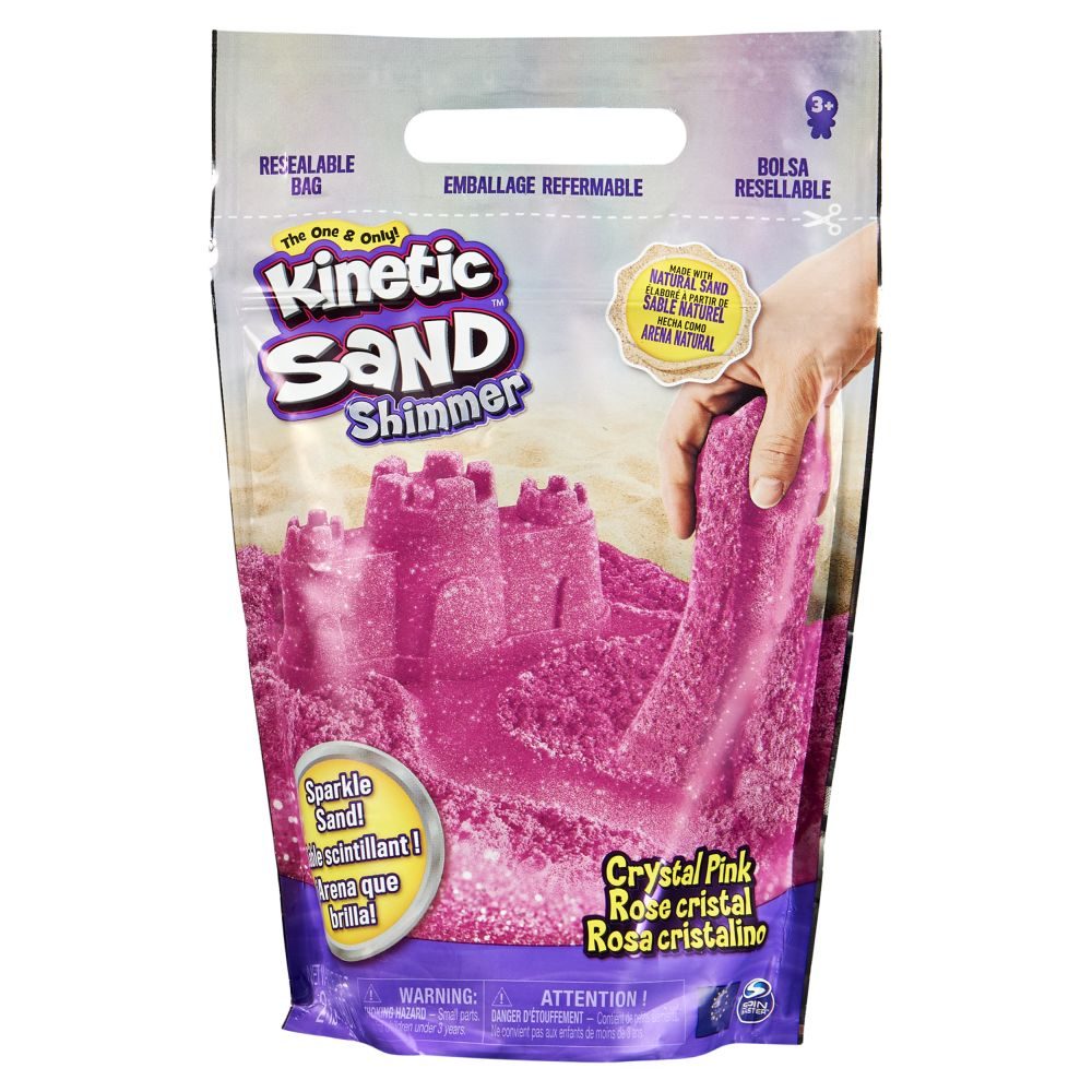 Levně KINETIC SAND BALENÍ TŘPYTIVÉHO RŮŽOVÉHO PÍSKU 0,9 KG