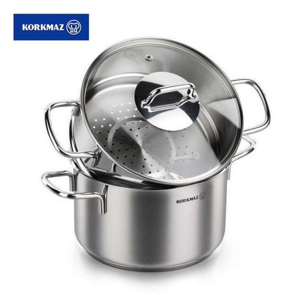 Levně hrnec d24-KUSKUS (set), 6,9/5,2l, v.15,2/11,7cm, indukce, NR