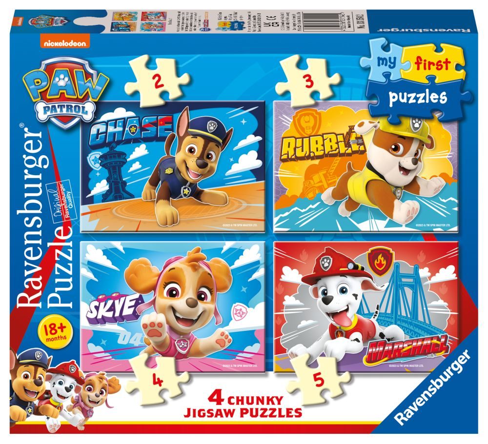 Levně Moje první puzzle Tlapková patrola 2/3/4/5 dílků