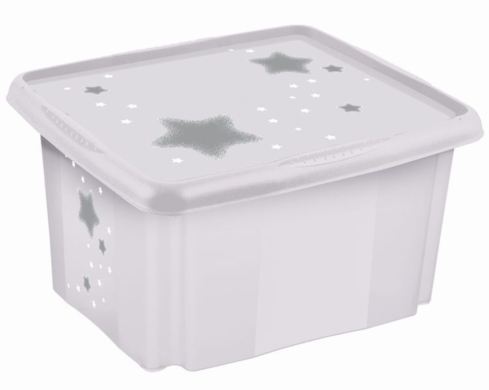 Levně box 24,0 l kosm.bílý, 42,5x35,5x22,5cm, plast