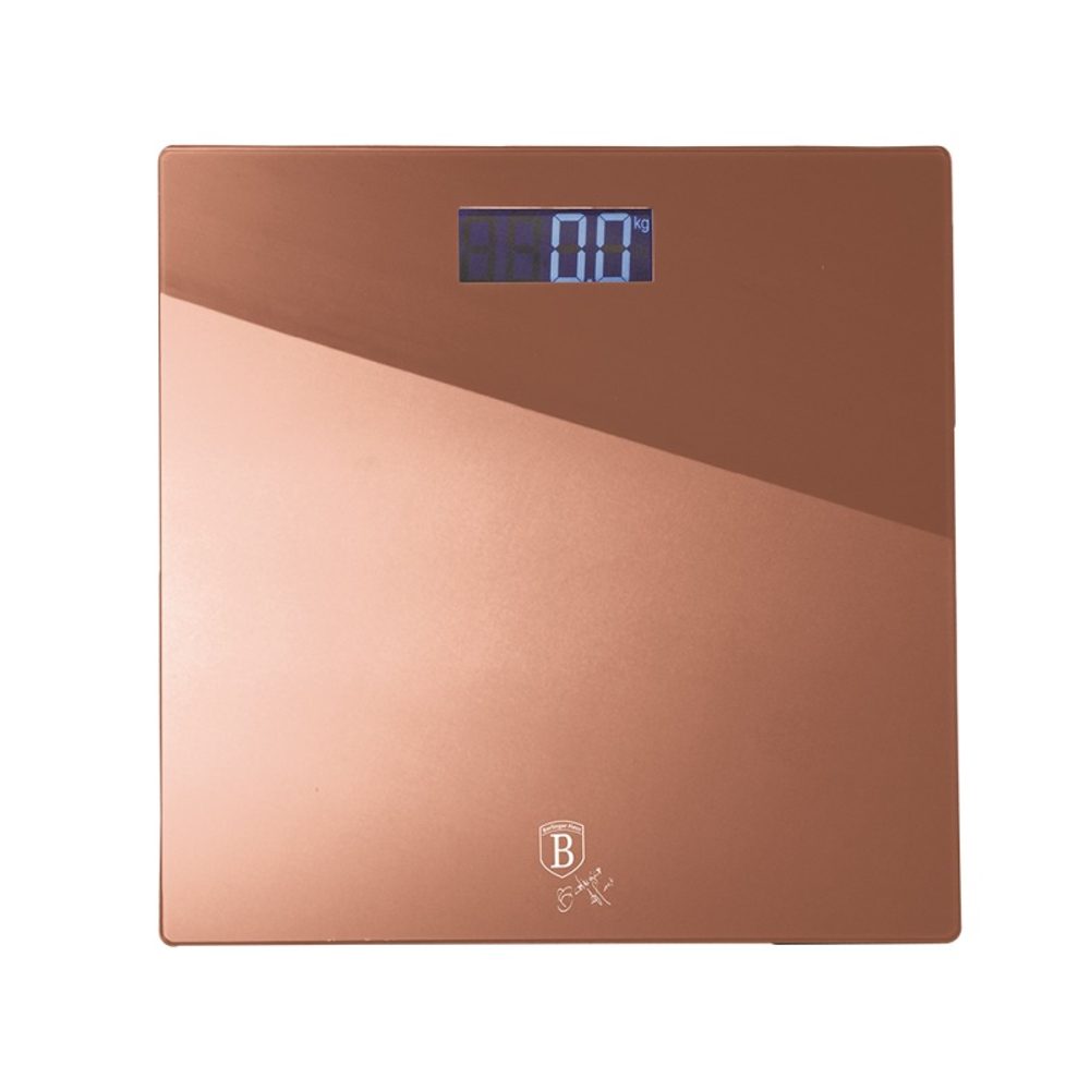 Levně BERLINGERHAUS Digitální osobní váha 150 kg Rosegold Metallic Line BH-9353