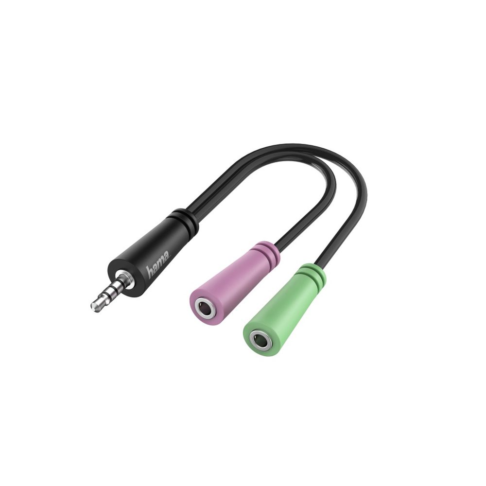 Levně Hama headset redukce 2x jack 3,5 mm na jack 4pól. vidlici