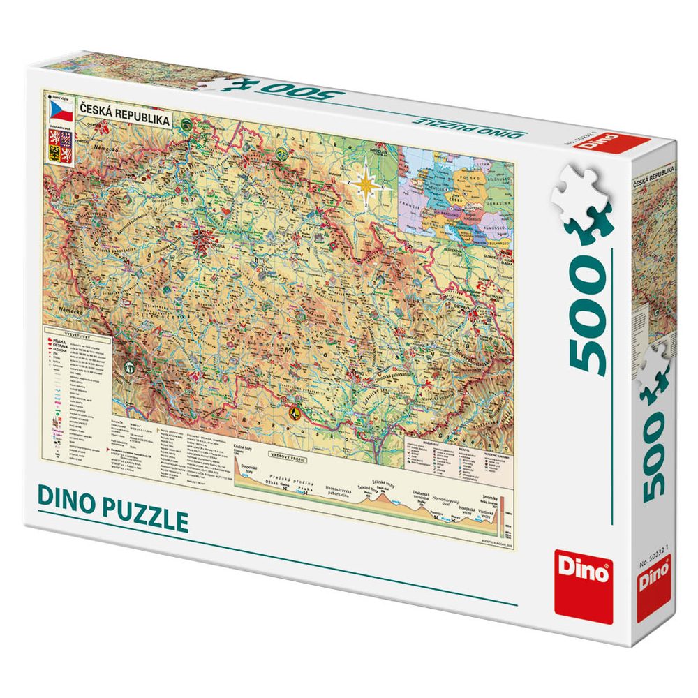 Levně Dino Mapa české republiky 500D