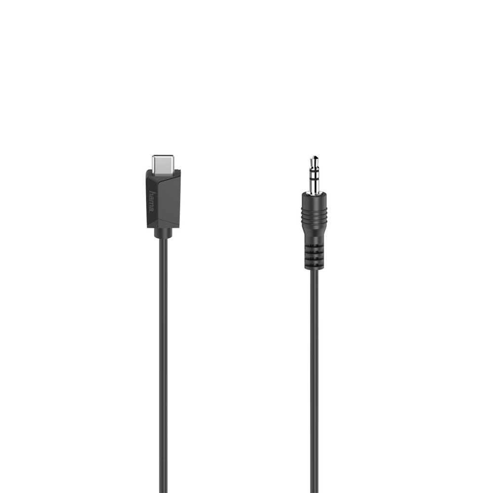 Levně Hama audio adaptérový kabel USB-C na jack 3,5 mm, aktivní, 0,75 m