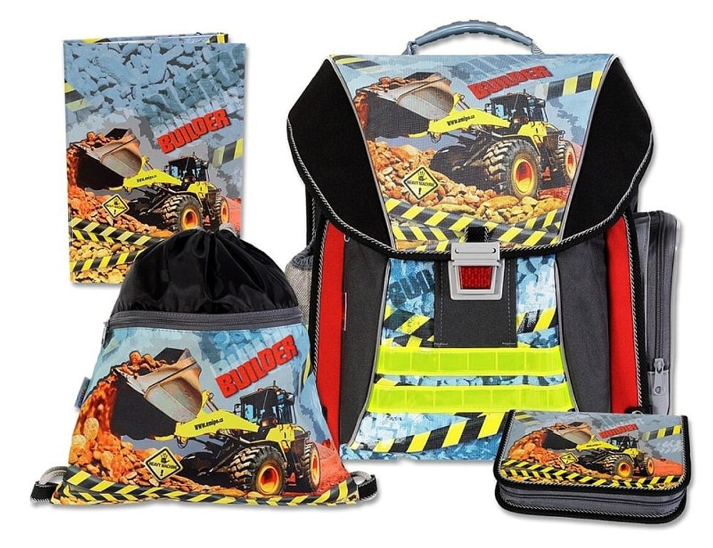 Levně EMIPO Školní batohový set Builder 4-dílný