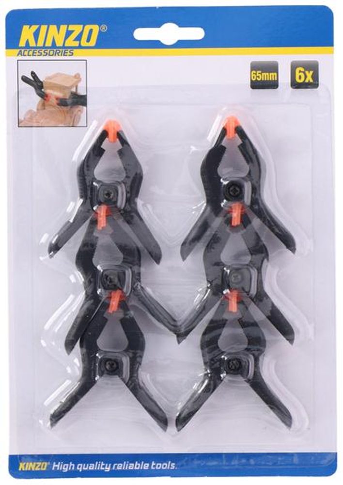 Levně Edco SVORKA LEPICÍ 65MM 6KS KINZO