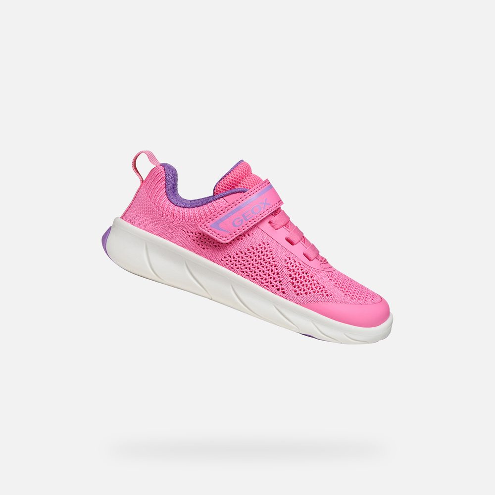 Levně Růžové dívčí tenisky Geox Foot-Run - 24