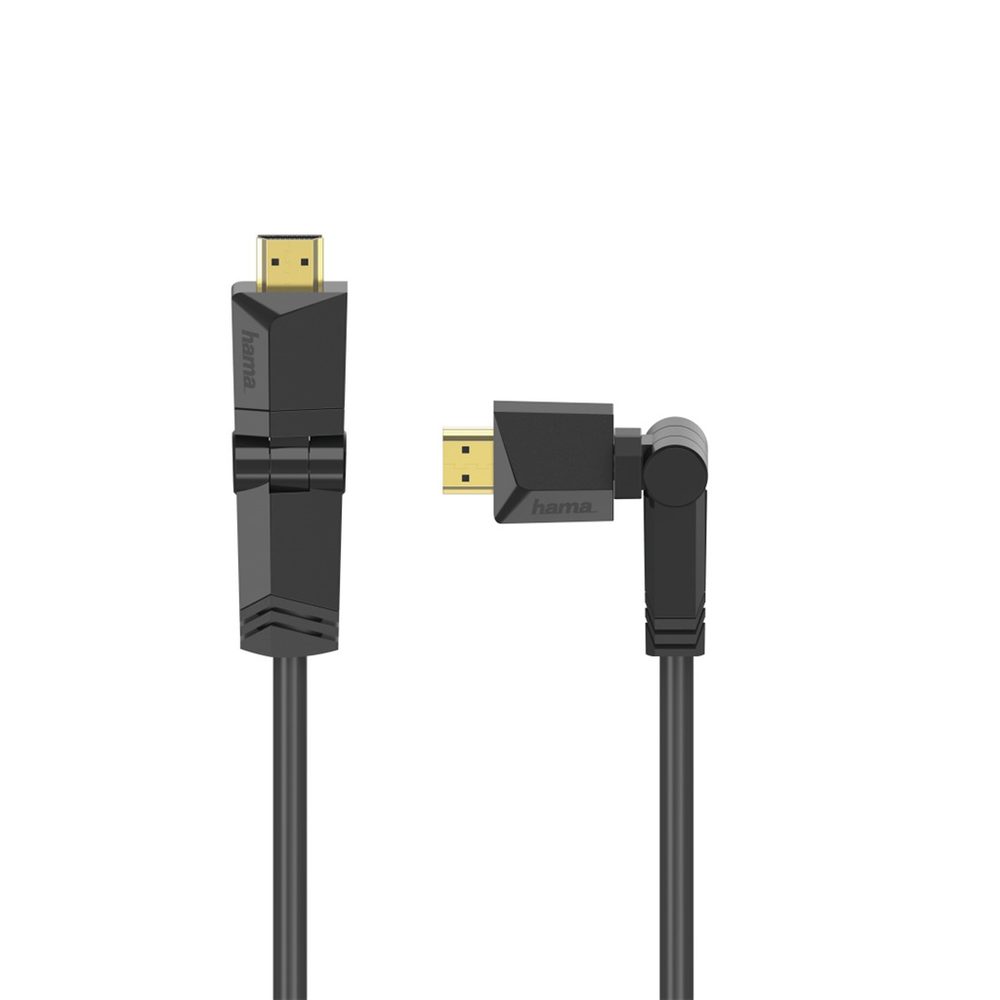 Levně Hama HDMI kabel High Speed 4K 1,5 m, otočné vidlice (2 osy)