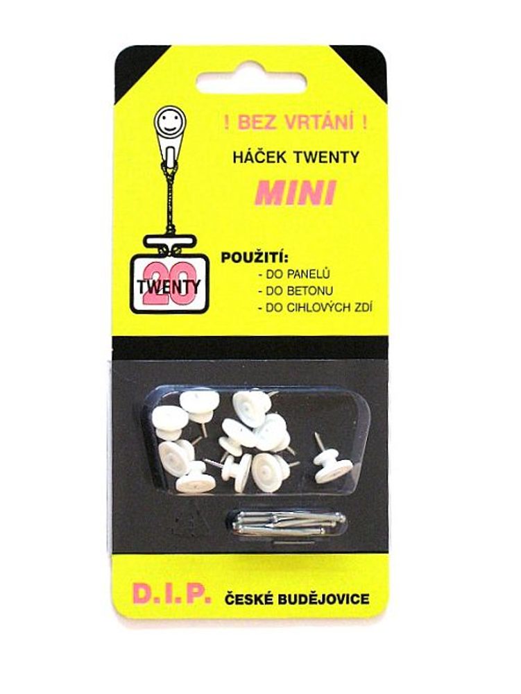 Levně háček-10ks TWENTY MINI MO, blistr