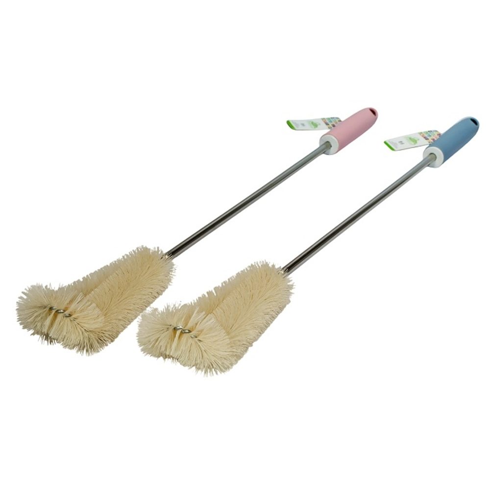 Levně kartáč lahv.dvojitý, 63cm, násada kov/plast