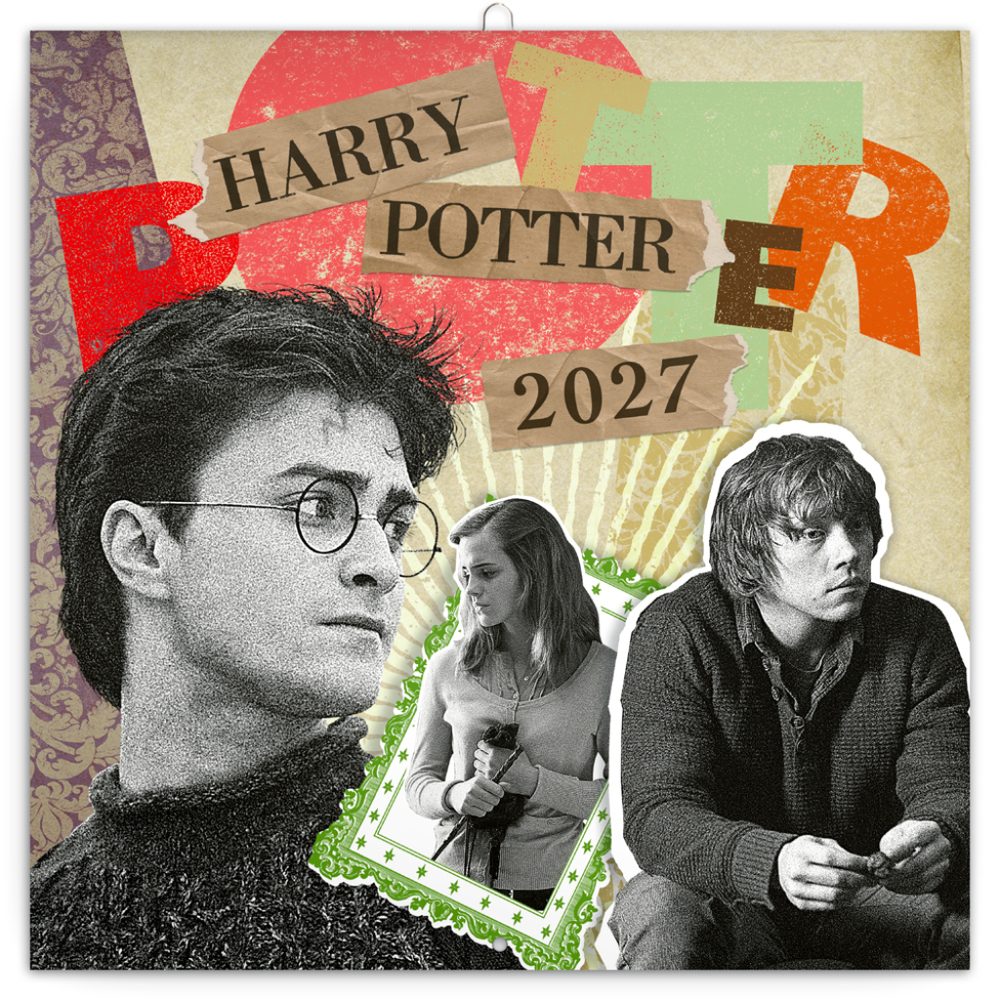 Levně NOTIQUE Poznámkový kalendář Harry Potter 2027, 30 x 30 cm
