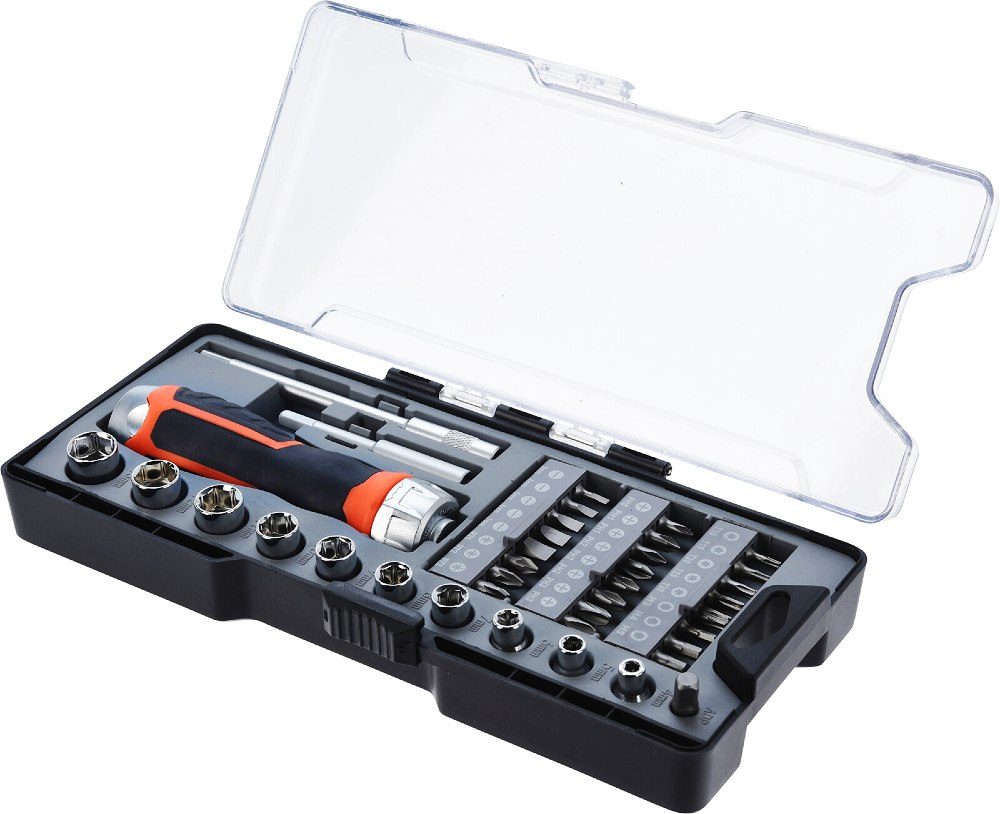 Levně FX TOOLS Ráčna a šroubovák s nástavci sada 38 ks HARDEN KO-CR1001710